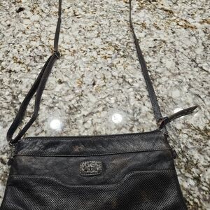 Bed Stu Taylorsville Black Leather Crossbody Bag